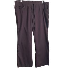 Greys Anatomy Scrub Pants PETITE LARGE  Brown Casual Medical Uniform Nurse